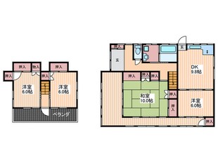 熊野戸建ての物件間取画像